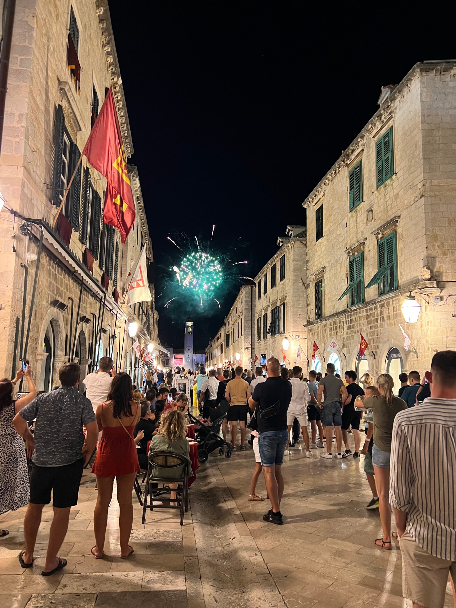 Fireworks at the Dubrovnik Summer Festival